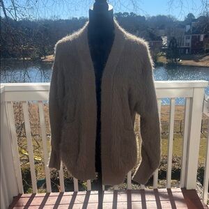 Pinch Faux fur Cozy Beige Cardigan Sweater size S/M